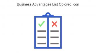 Business Advantages List Colored Icon In Powerpoint Pptx Png And Editable Eps Format
