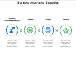 Business advertising strategies ppt powerpoint presentation file design inspiration cpb