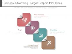 Business advertising target graphic ppt ideas