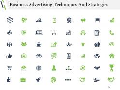 Business Advertising Techniques And Strategies Powerpoint Presentation Slides