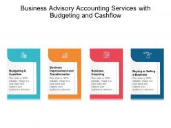 Business advisory accounting services with budgeting and cashflow
