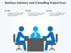 Business advisory and consulting project icon