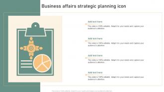 Business Affairs Strategic Planning Icon