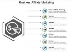 Business affiliate marketing ppt powerpoint presentation gallery backgrounds cpb