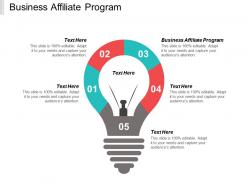 Business affiliate program ppt powerpoint presentation ideas slide portrait cpb