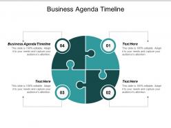 Business agenda timeline ppt powerpoint presentation outline backgrounds cpb