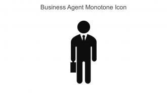 Business Agent Monotone Icon In Powerpoint Pptx Png And Editable Eps Format