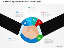Business agreement for market share flat powerpoint design