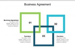 Business agreement ppt powerpoint presentation pictures slide cpb