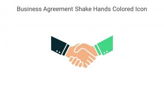 Business Agreement Shake Hands Colored Icon In Powerpoint Pptx Png And Editable Eps Format