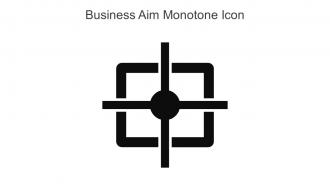 Business Aim Monotone Icon In Powerpoint Pptx Png And Editable Eps Format
