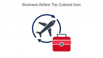 Business Airfare Trip Colored Icon In Powerpoint Pptx Png And Editable Eps Format