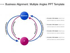 Business alignment multiple angles ppt template