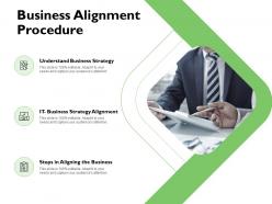 Business alignment procedure agenda ppt powerpoint presentation pictures guide