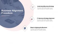 Business alignment procedure business alignment ppt powerpoint presentation show diagrams