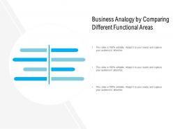 Business analogy by comparing different functional areas