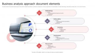 Business Analysis Approach Document Elements