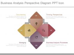 Business analysis perspective diagram ppt icon