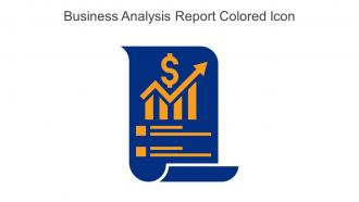 Business Analysis Report Colored Icon In Powerpoint Pptx Png And Editable Eps Format