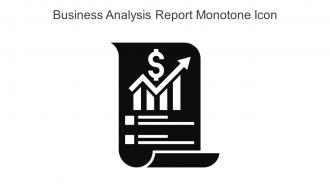 Business Analysis Report Monotone Icon In Powerpoint Pptx Png And Editable Eps Format