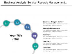 Business Analysis Service Records Management Automatically Deploy Software