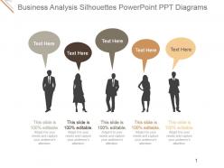 Business Analysis Silhouettes Powerpoint Ppt Diagrams