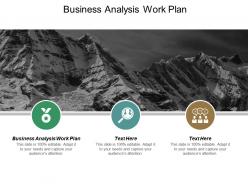Business analysis work plan ppt powerpoint presentation ideas guidelines cpb
