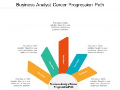 Business analyst career progression path ppt powerpoint presentation gallery example cpb