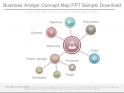 Business analyst concept map ppt sample download