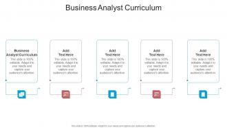 Business Analyst Curriculum In Powerpoint And Google Slides Cpb