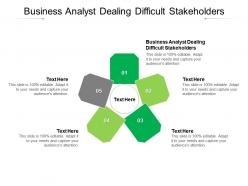 Business analyst dealing difficult stakeholders ppt powerpoint presentation visual aids show cpb