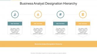 Business Analyst Designation Hierarchy In Powerpoint And Google Slides Cpb
