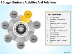 Business analyst diagrams activities and relations powerpoint templates ppt backgrounds for slides