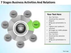 Business analyst diagrams activities and relations powerpoint templates ppt backgrounds for slides