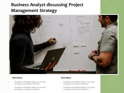 Business Analyst Discussing Project Management Strategy