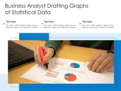 Business analyst drafting graphs of statistical data
