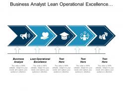 Business analyst lean operational excellence credit risk reports cpb
