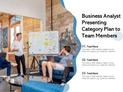 Business Analyst Presenting Category Plan To Team Members