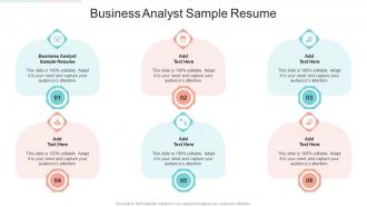 Business Analyst Sample Resume In Powerpoint And Google Slides Cpb