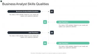 Business Analyst Skills Qualities In Powerpoint And Google Slides Cpb
