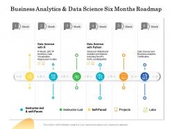 Business Analytics And Data Science Six Months Roadmap