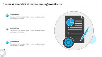 Business Analytics Effective Management Icon