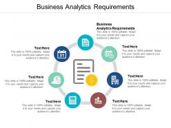 Business analytics requirements ppt powerpoint presentation icon styles cpb