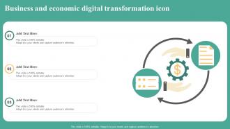 Business And Economic Digital Transformation Icon