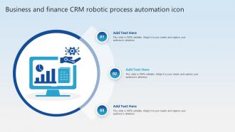 Business And Finance CRM Robotic Process Automation Icon