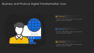 Business and Finance Digital Transformation Icon