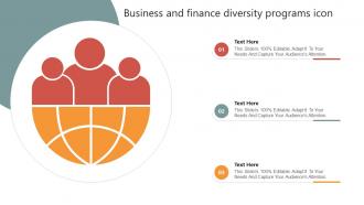 Business And Finance Diversity Programs Icon
