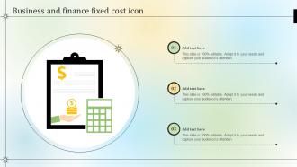 Business And Finance Fixed Cost Icon