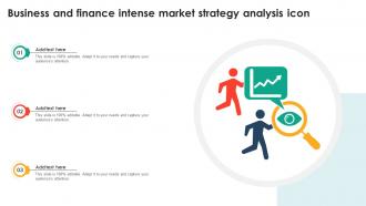 Business And Finance Intense Market Strategy Analysis Icon