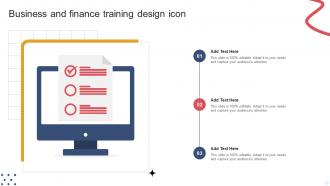 Business And Finance Training Design Icon